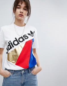 Белая футболка adidas Originals Tribe - Белый