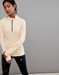 Топ на молнии Reebok Running - Оранжевый