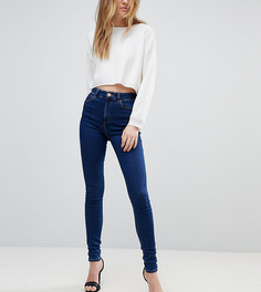 Темно-синие джинсы скинни с завышенной талией ASOS TALL RIDLEY - Синий