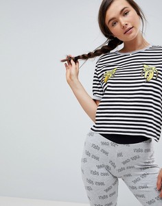Пижамный комплект с футболкой и леггинсами с вышивкой Tres Cool ASOS - Мульти