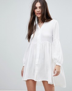 Платье с присборенной юбкой Glamorous - Белый