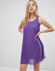 Платье с отделкой QED London - Фиолетовый