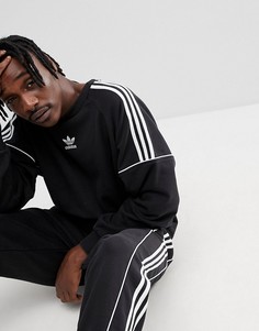 Черный свитшот в стиле ретро adidas Originals Nova CE4832 - Черный
