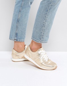 Кроссовки металлик на шнуровке Tommy Jeans - Золотой