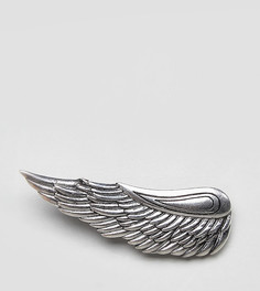 Булавка на лацкан в виде пера Reclaimed Vintage Inspired эксклюзивно для ASOS - Серебряный