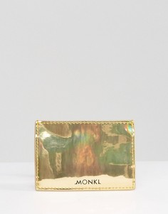 Визитница цвета металлик Monki - Золотой