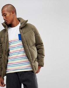 Дутая оверсайз-куртка цвета хаки ASOS - Зеленый