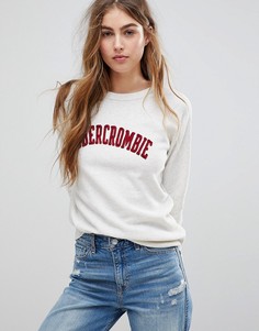 Свитшот с логотипом Abercrombie &amp; Fitch - Кремовый