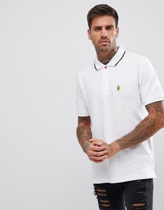 Белая футболка-поло с короткими рукавами Luke Sport Mead - Белый