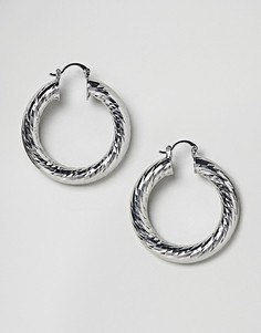 Серьги-кольца ASOS - Серебряный