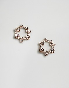 Серьги ограниченной серии с камнями - Розовый Asos