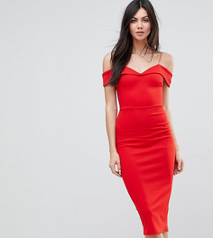 Платье-футляр миди с открытыми плечами ASOS TALL - Мульти