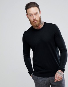 Черный джемпер с круглым вырезом ASOS - Черный