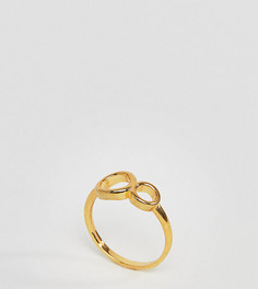 Кольцо из позолоченного серебра ASOS - Золотой