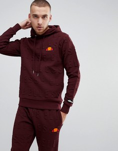 Худи бордового цвета с логотипом Ellesse - Красный