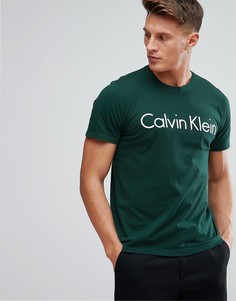 Футболка с круглым вырезом и логотипом Calvin Klein - Зеленый