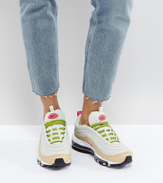 Кроссовки с розовым логотипом-галочкой Nike Air Max 97 - Розовый