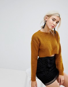 Укороченный джемпер New Look - Желтый