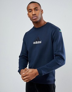 Свитшот с круглым вырезом adidas Originals Equipment BK7666 - Темно-синий
