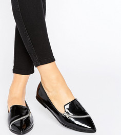 Туфли на плоской подошве для широкой стопы ASOS MARCELLA - Черный
