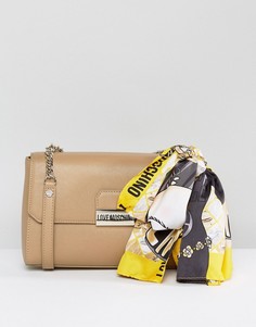Сумка на плечо Love Moschino - Бежевый
