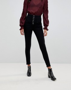 Джинсы со шнуровкой New Look - Черный