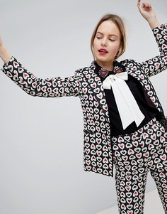 Блейзер с принтом Sister Jane Tailored - Черный