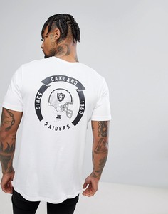 Футболка с принтом на спине New Era Oakland Raiders - Белый