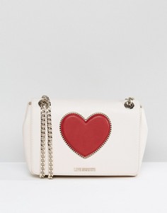Сумка через плечо Love Moschino - Кремовый