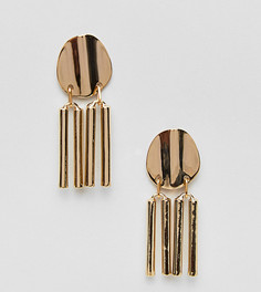 Позолоченные серьги-подвески ASOS - Золотой