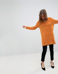 Платье-джемпер из шенили ASOS - Коричневый
