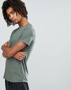 Зеленая меланжевая футболка с логотипом Tommy Jeans - Зеленый Hilfiger Denim