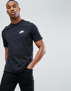 Черный свитшот с короткими рукавами Nike Advanced 837010-010 - Черный
