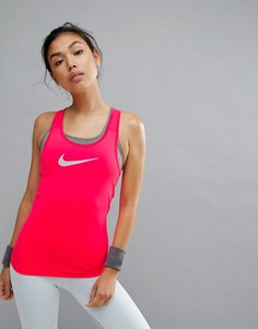 Розовая майка Nike Pro Training - Розовый