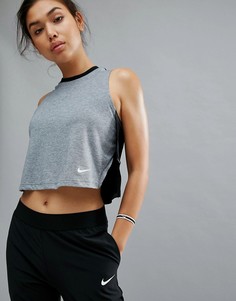 Черная свободная майка Nike Training - Черный