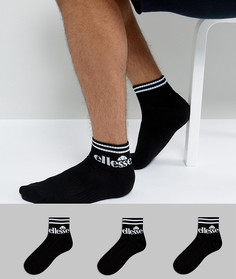 Набор из 3 пар спортивных носков Ellesse - Черный