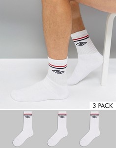 Набор из 3 пар спортивных носков Umbro - Белый