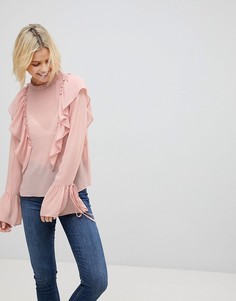 Топ с оборкой Cotton Candy LA - Розовый