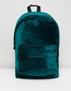 Зеленый бархатный рюкзак ASOS - Зеленый