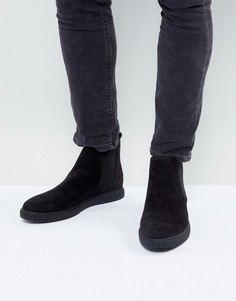 Черные ботинки челси из искусственной кожи ASOS - Черный