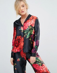 Топ с принтом B By Ted Baker - Черный