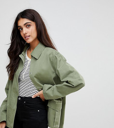 Хлопковая куртка ASOS TALL - Зеленый