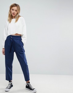 Брюки в горошек ASOS - Синий