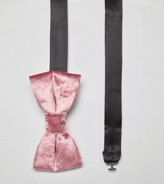 Бархатный галстук-бабочка Noose &amp; Monkey - Розовый