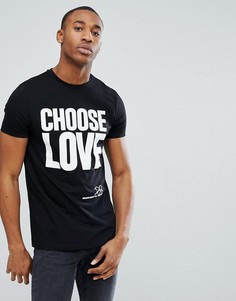 Черная футболка ASOS x Help Refugees - Черный