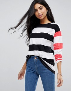 Топ с принтом в полоску ASOS - Мульти