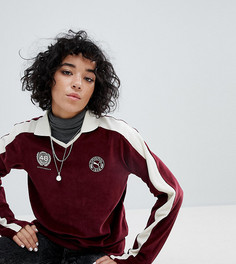 Бордовый бархатный топ Puma эксклюзивно для ASOS - Красный