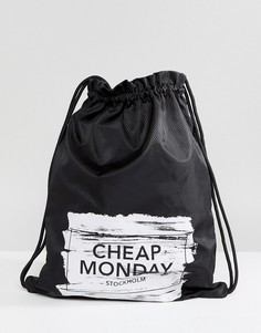 Сумка на затягивающемся шнурке с логотипом Cheap Monday - Черный