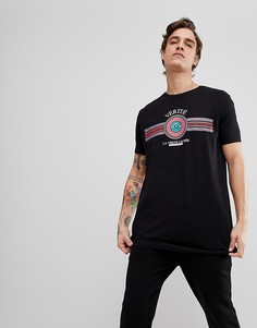 Футболка с текстовым принтом ASOS - Черный