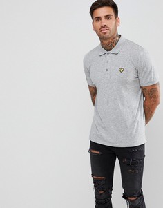 Серая меланжевая футболка-поло Lyle &amp; Scott - Серый